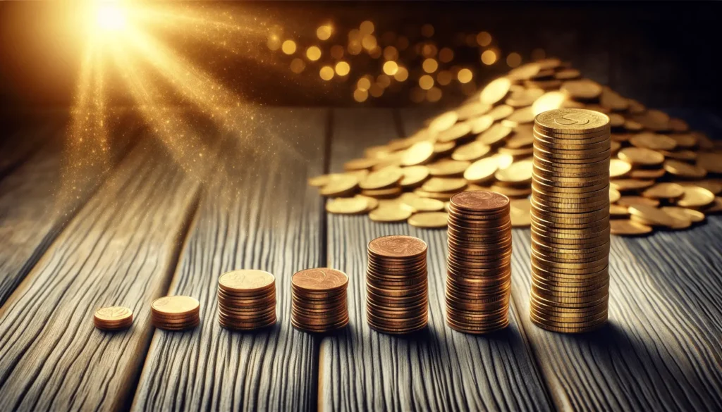 A Penny A Day Doubled for 30 Days